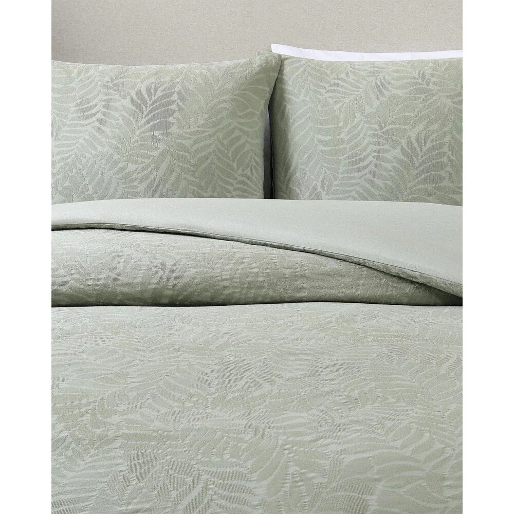 Tommy Bahama Home 3PC 100% Cotton King Island Estate Harbor Palm Duvet Set